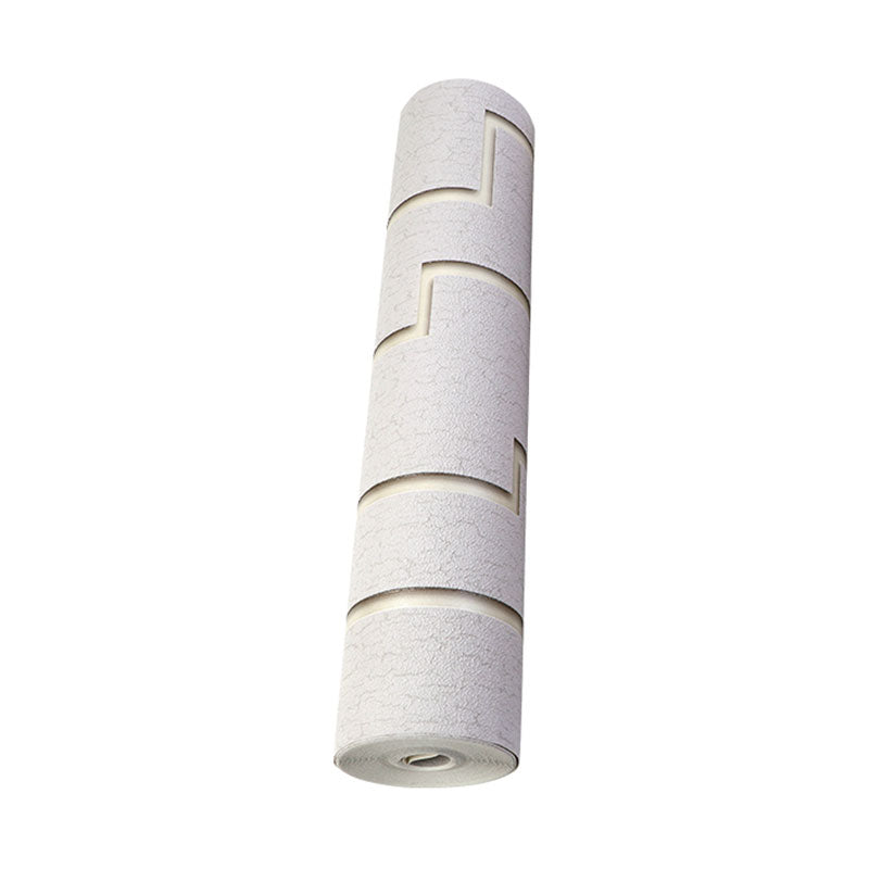 Rouleau de papier peint lignes pour décoration de chambre d'amis, décoration murale à Surface floquée de couleur pastel, résistant aux taches
