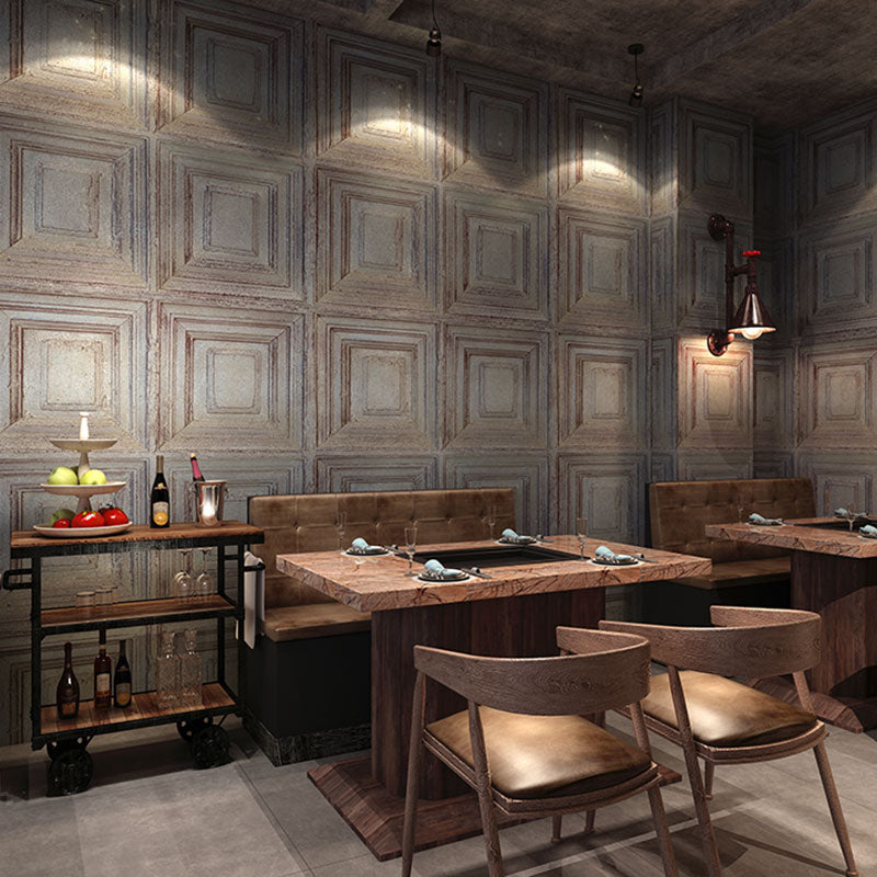 3D Effect Rectangle Wall Covering for Living Room Decor in Natural Color, 20.5-inch x 33-foot