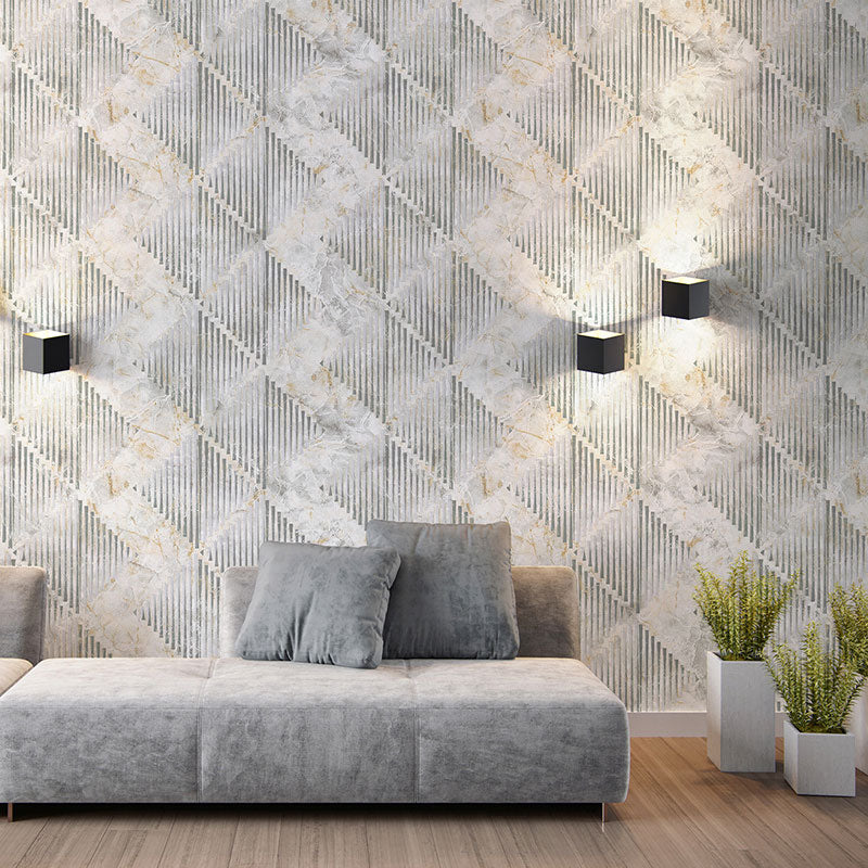 Stain-Resistant Color Block Wallpaper 20.5" by 33' Contemporary Wall Art for Accent Wall