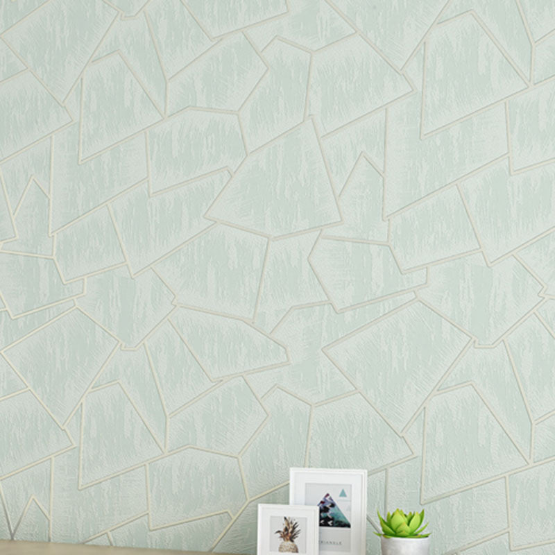 Color Block Wall Art 9090 Wallpaper Roll for Bathroom Decor, 20.5-inch x 31-foot