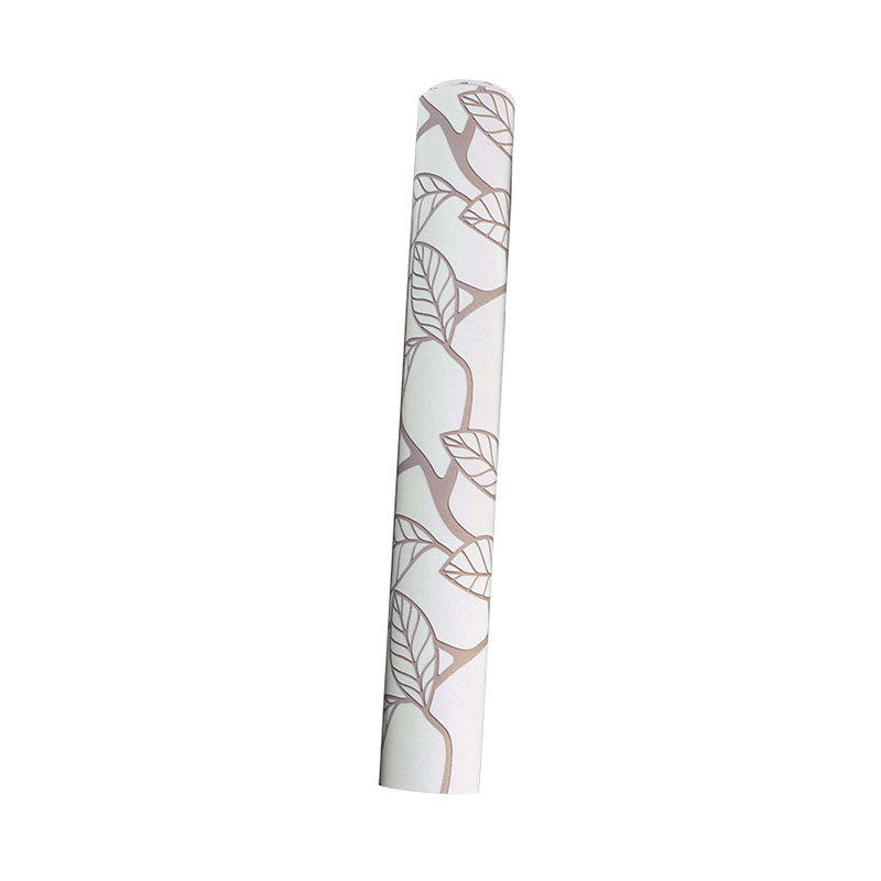 Leaves and Stem Wallpaper for Coffee Shop Contemporary Wall Art, Non-Pasted. 33'L x 20.5"W